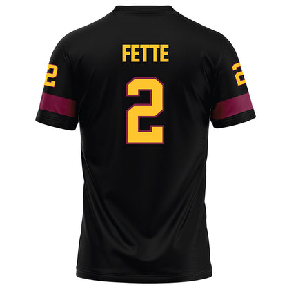 Arizona State - NCAA Football : Jake Fette - Black Football Jersey-1