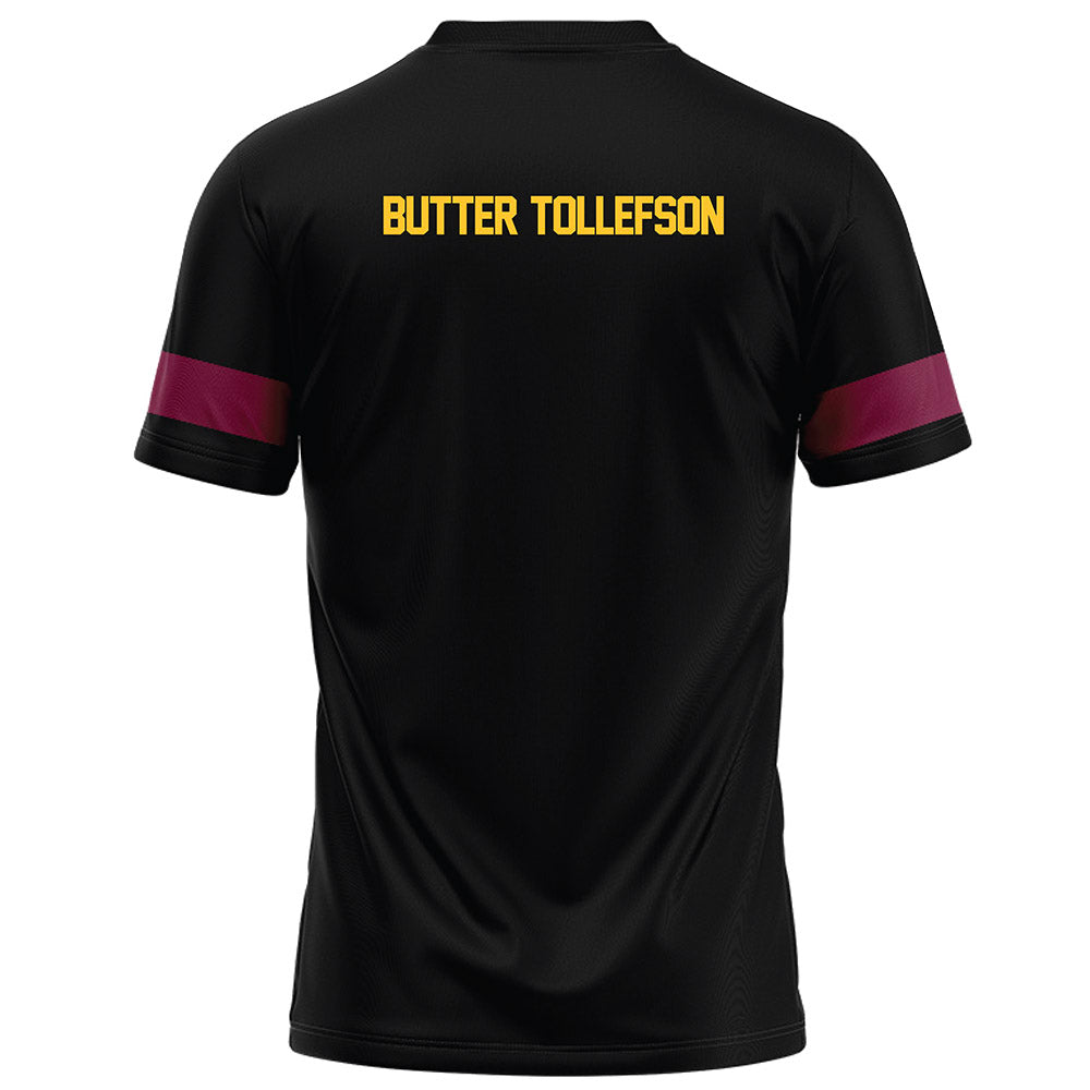 Arizona State - NCAA Football : Michael "Butter" Tollefson - Black Football Jersey-1