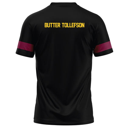 Arizona State - NCAA Football : Michael "Butter" Tollefson - Black Football Jersey-1
