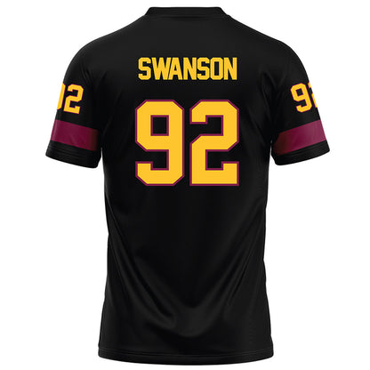 Arizona State - NCAA Football : Zac Swanson - Black Football Jersey-1
