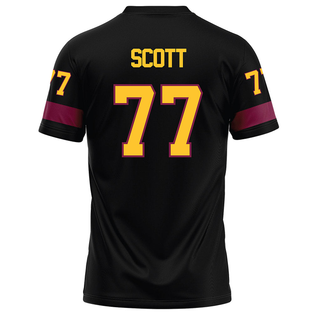 Arizona State - NCAA Football : Kyle Scott - Black Football Jersey-1