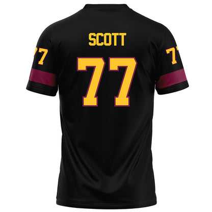 Arizona State - NCAA Football : Kyle Scott - Black Football Jersey-1