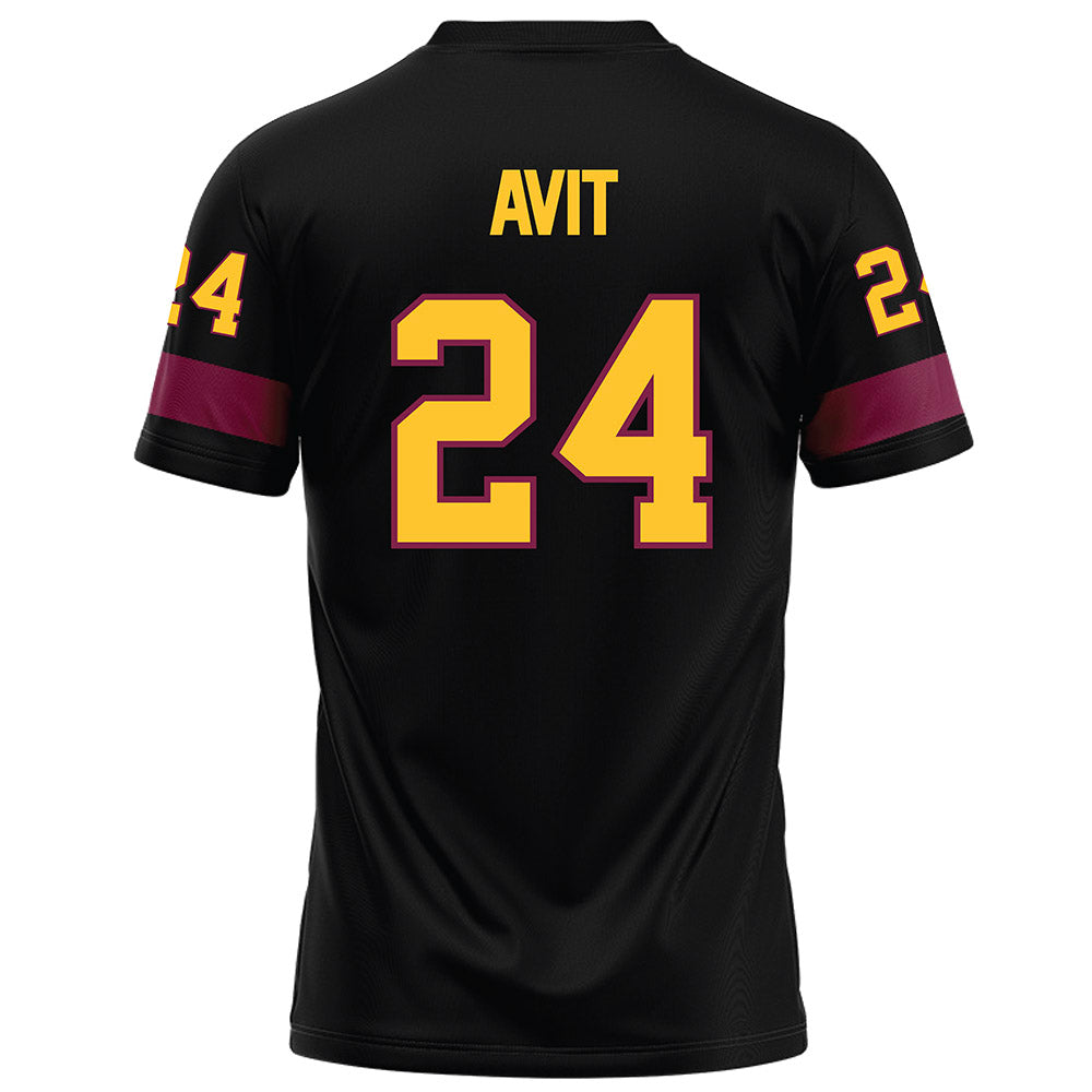 Arizona State - NCAA Football : David Avit - Black Football Jersey-1