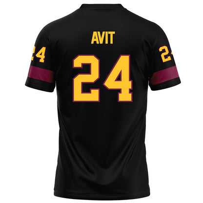 Arizona State - NCAA Football : David Avit - Black Football Jersey-1