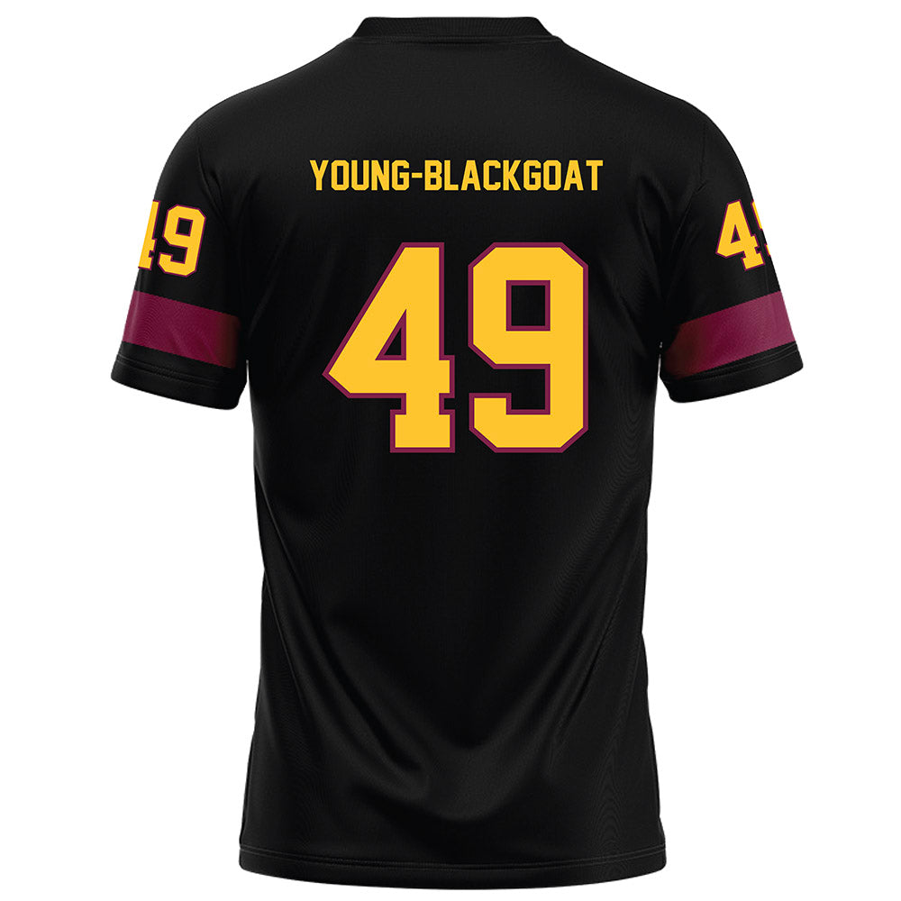 Arizona State - NCAA Football : Prayer Young-Blackgoat - Black Football Jersey-1