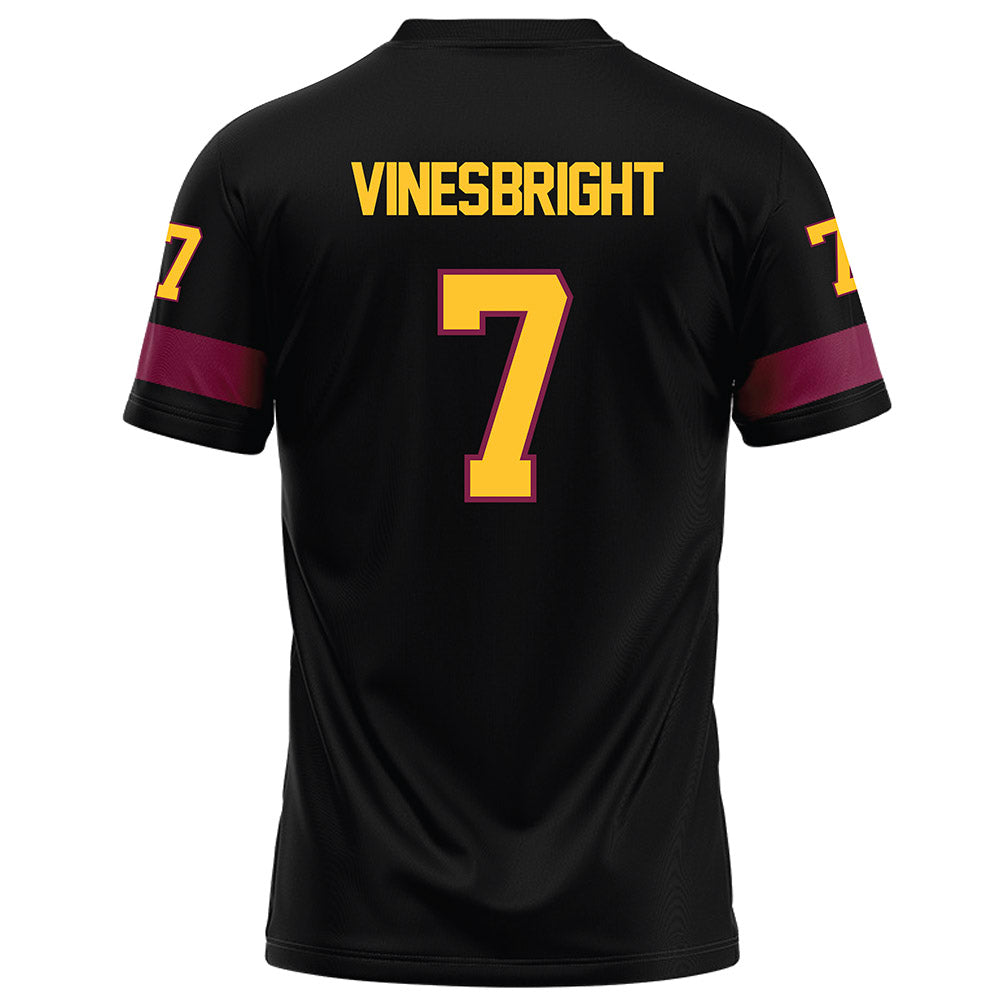 Arizona State - NCAA Football : Raiden Vines-Bright - Black Football Jersey-1