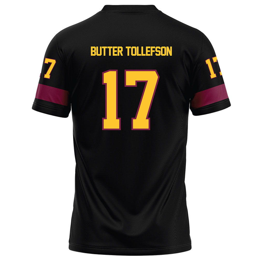 Arizona State - NCAA Football : Michael "Butter" Tollefson - Black Football Jersey-1