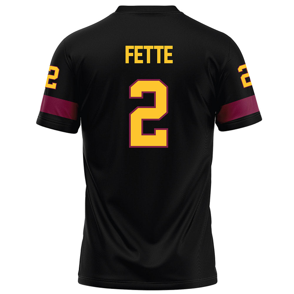 Arizona State - NCAA Football : Jake Fette - Black Football Jersey-1