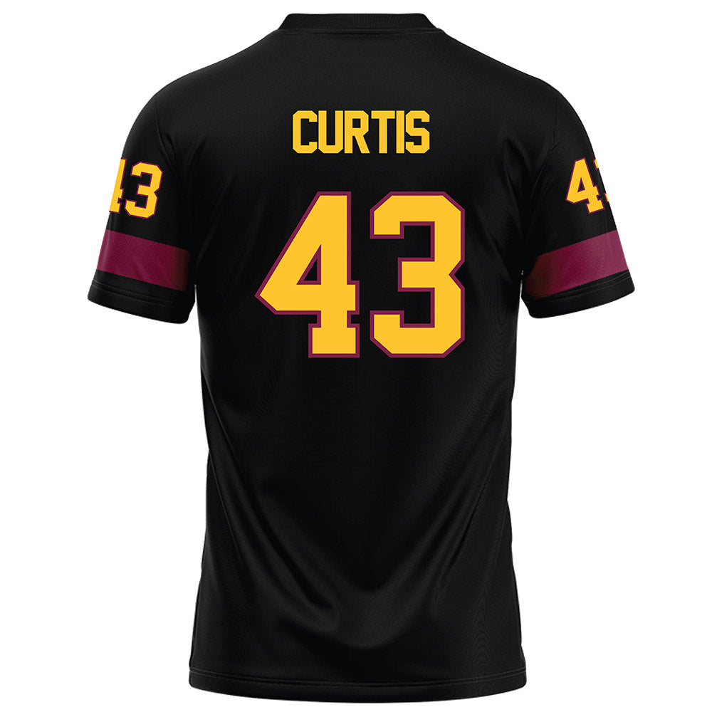 Arizona State - NCAA Football : Grayson Curtis - Black Football Jersey-1