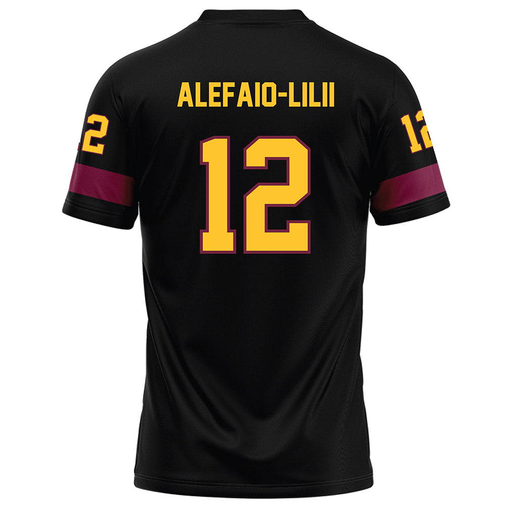 Arizona State - NCAA Football : Benjamin Alefaio-Lilii - Black Football Jersey-1