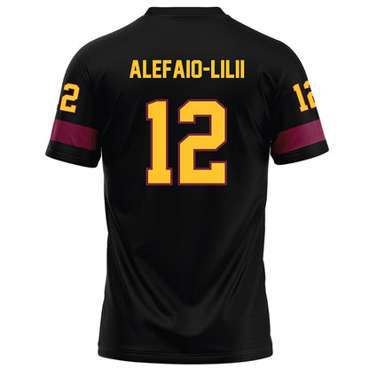 Arizona State - NCAA Football : Benjamin Alefaio-Lilii - Black Football Jersey-1
