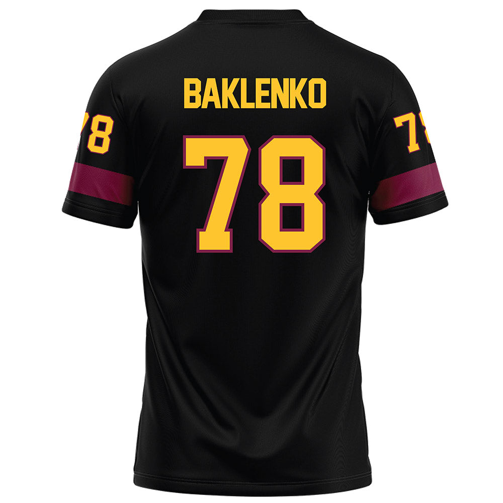 Arizona State - NCAA Football : Luke Baklenko - Black Football Jersey-1