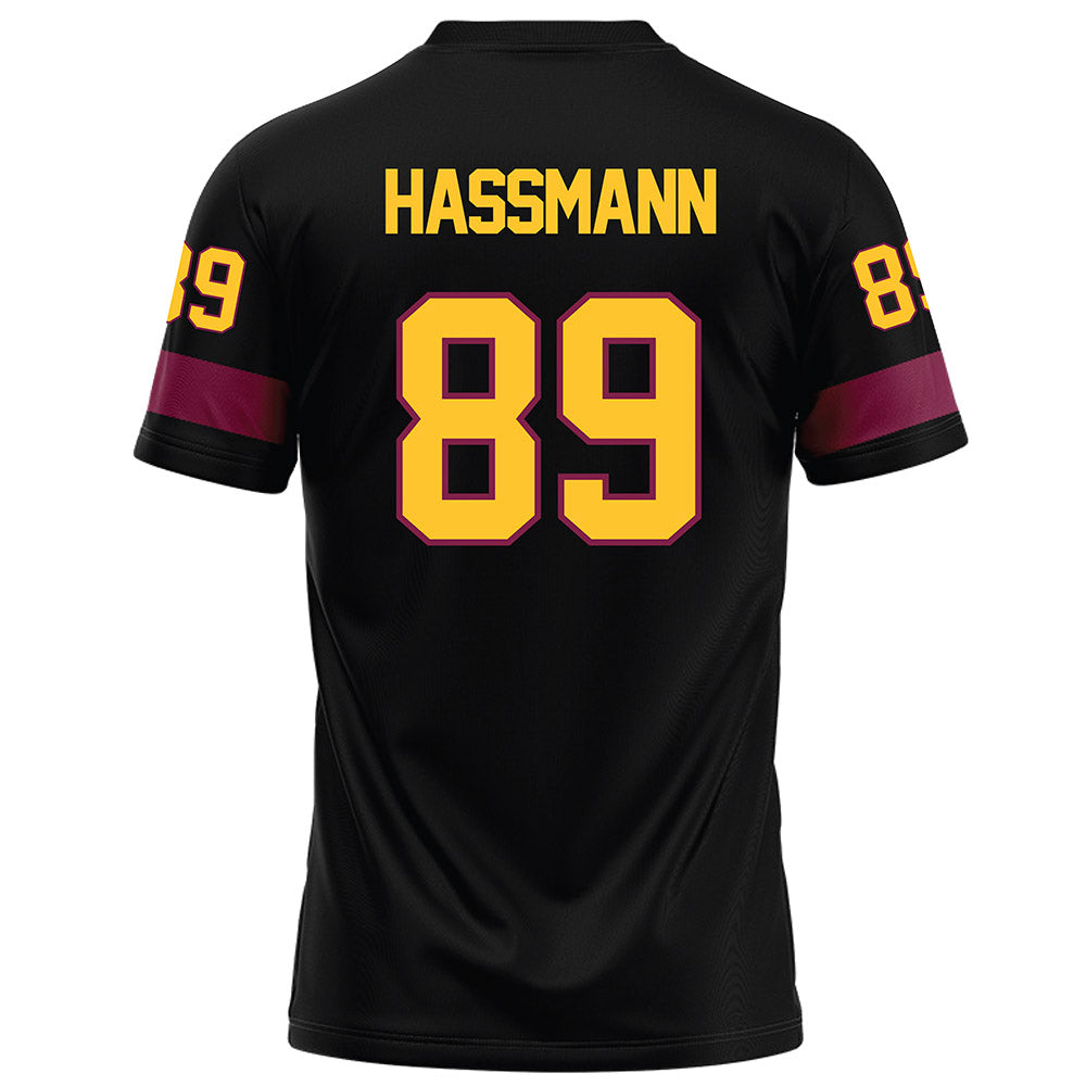 Arizona State - NCAA Football : Harry Hassmann - Black Football Jersey-1