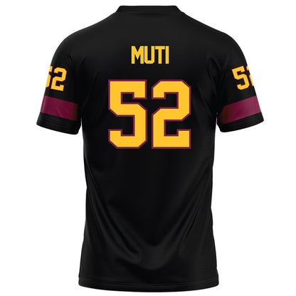 Arizona State - NCAA Football : Ui Muti - Black Football Jersey-1