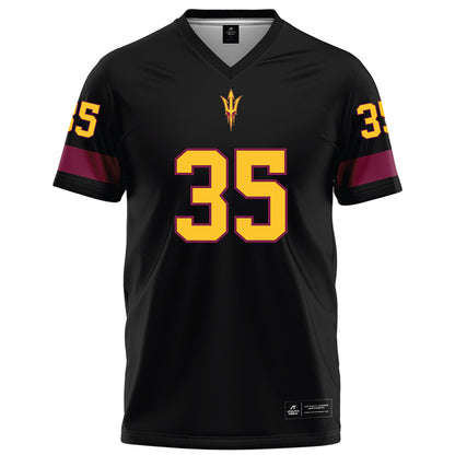 Arizona State - NCAA Football : Antoine Belgrave-Shorter - Black Football Jersey-0