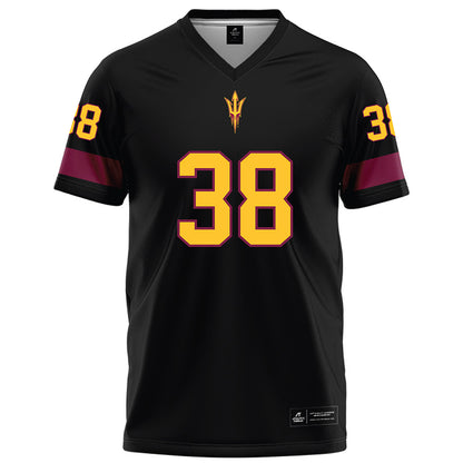 Arizona State - NCAA Football : Kyan McDonald - Black Football Jersey