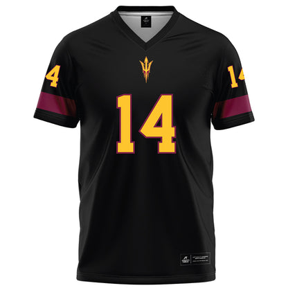 Arizona State - NCAA Football : AJ Ia - Black Football Jersey-0