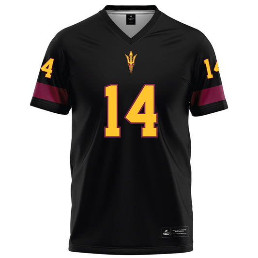 Arizona State - NCAA Football : AJ Ia - Black Football Jersey-0