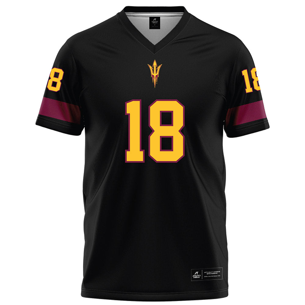Arizona State - NCAA Football : Ramere Davis - Black Football Jersey-0