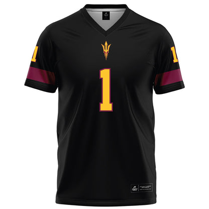 Arizona State - NCAA Football : Sparky - Black Football Jersey-0