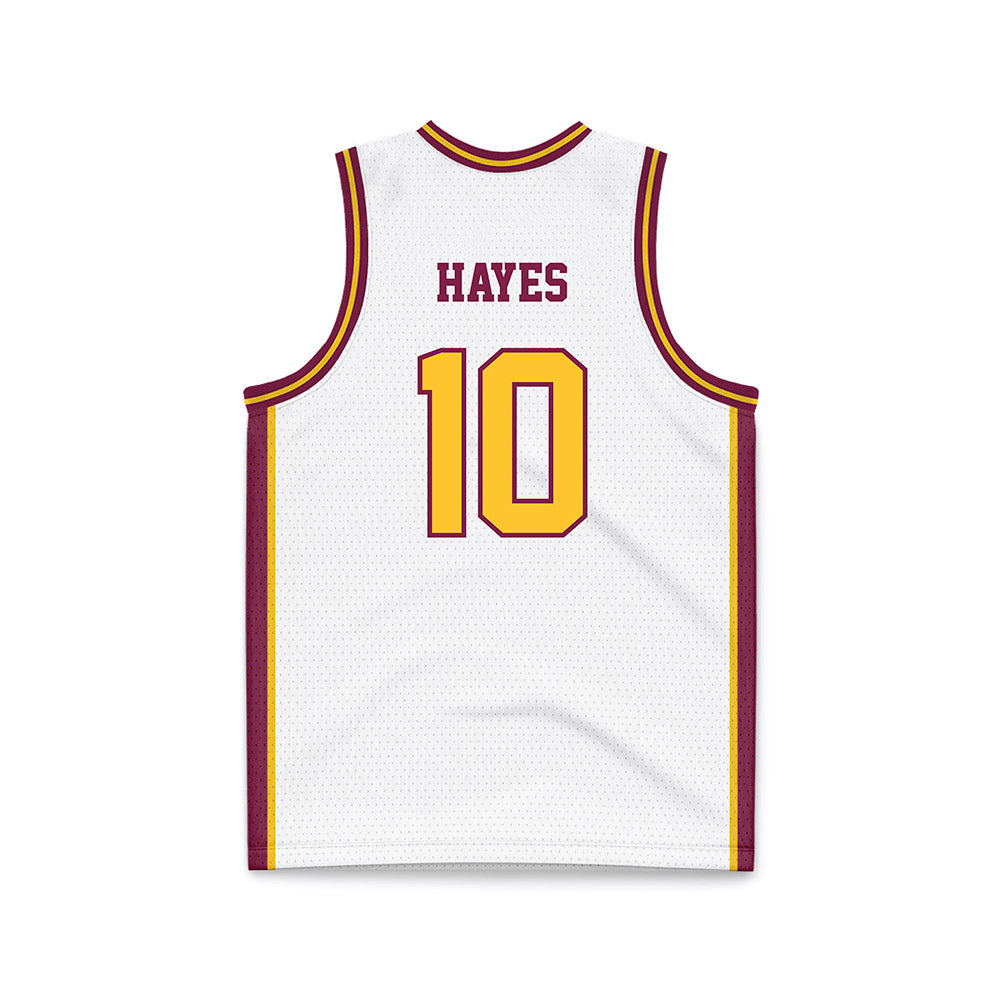 Arizona State - NCAA Women's Basketball : Acacia Hayes - White Basketball Jersey-1