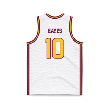 Arizona State - NCAA Women's Basketball : Acacia Hayes - White Basketball Jersey-1