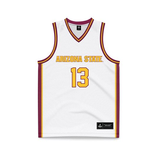 Arizona State - NCAA Women's Basketball : Last-Tear Poa - White Basketball Jersey-0