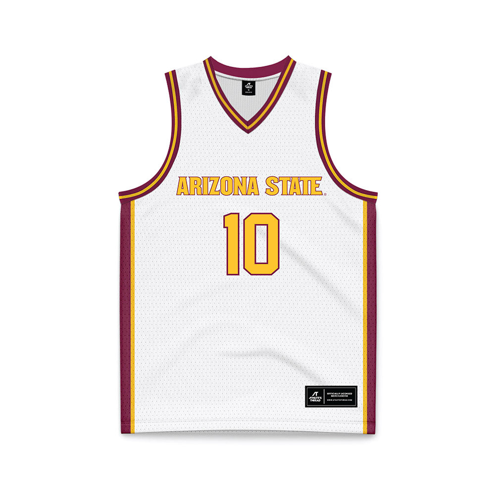 Arizona State - NCAA Women's Basketball : Averie Lower - White Basketball Jersey-0