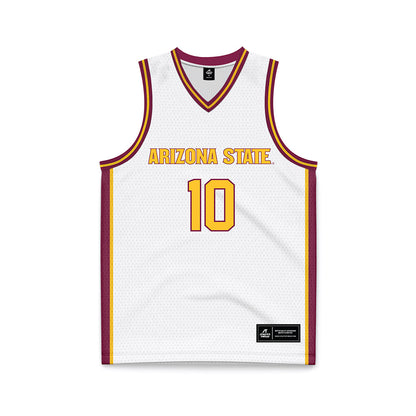 Arizona State - NCAA Women's Basketball : Averie Lower - White Basketball Jersey-0