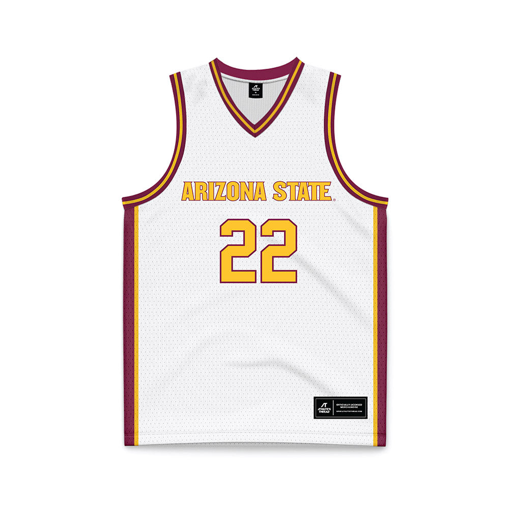 Arizona State - NCAA Women's Basketball : Ella Ryan - White Basketball Jersey-0