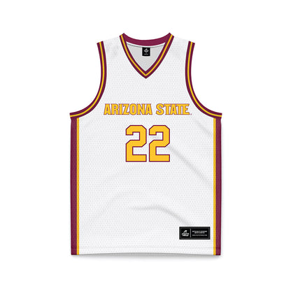 Arizona State - NCAA Women's Basketball : Ella Ryan - White Basketball Jersey-0