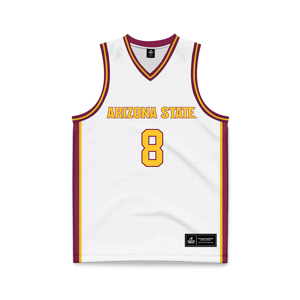 Arizona State - NCAA Women's Basketball : Londyn Parker - White Basketball Jersey-0