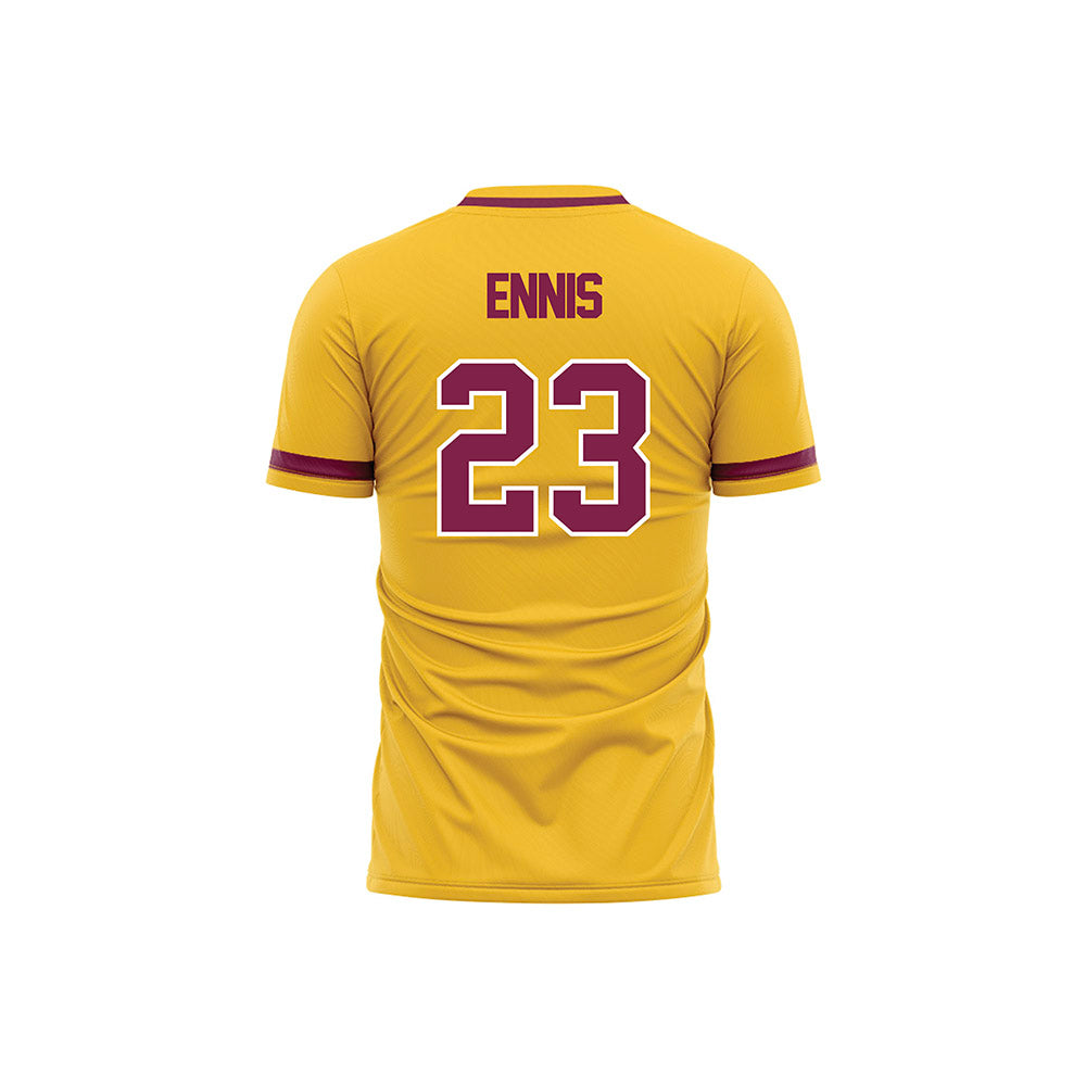 Arizona State - NCAA Women's Soccer : Emmie Ennis - Gold Volleyball Jersey-1