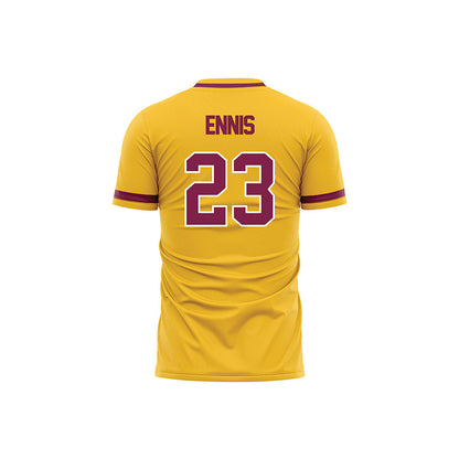 Arizona State - NCAA Women's Soccer : Emmie Ennis - Gold Volleyball Jersey-1