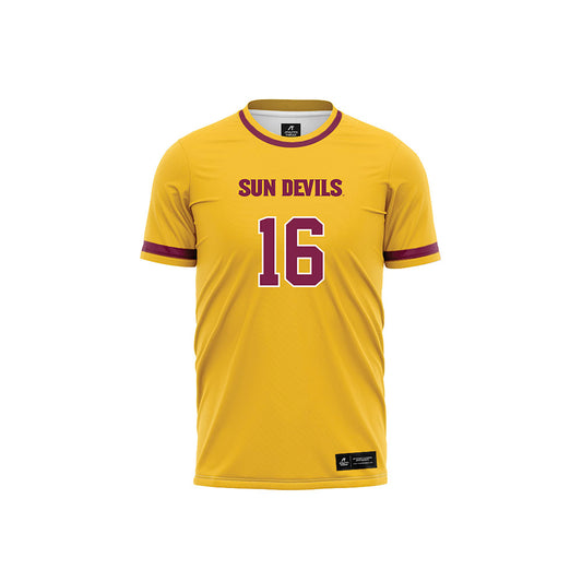 Arizona State - NCAA Women's Soccer : Pauline Nelles - Gold Volleyball Jersey