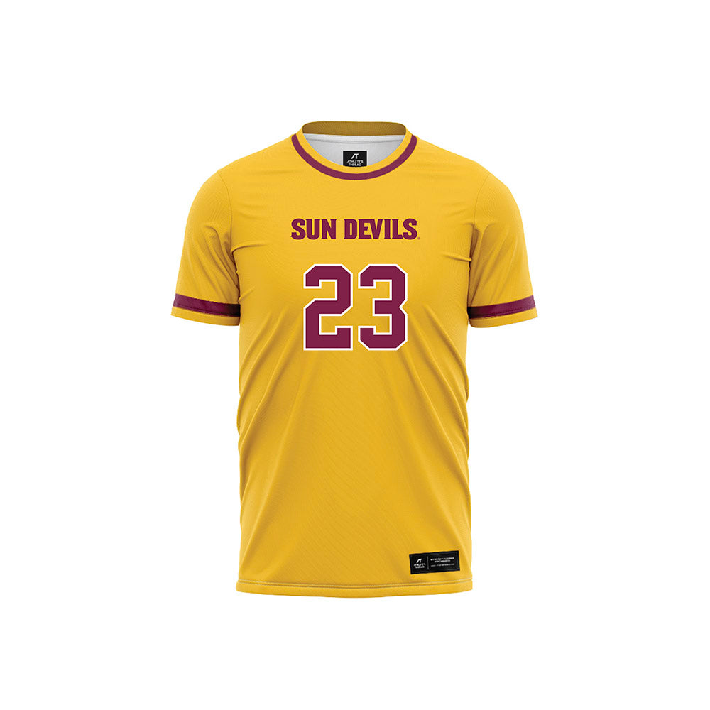 Arizona State - NCAA Women's Soccer : Emmie Ennis - Gold Volleyball Jersey-0