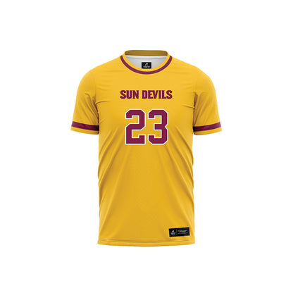 Arizona State - NCAA Women's Soccer : Emmie Ennis - Gold Volleyball Jersey-0