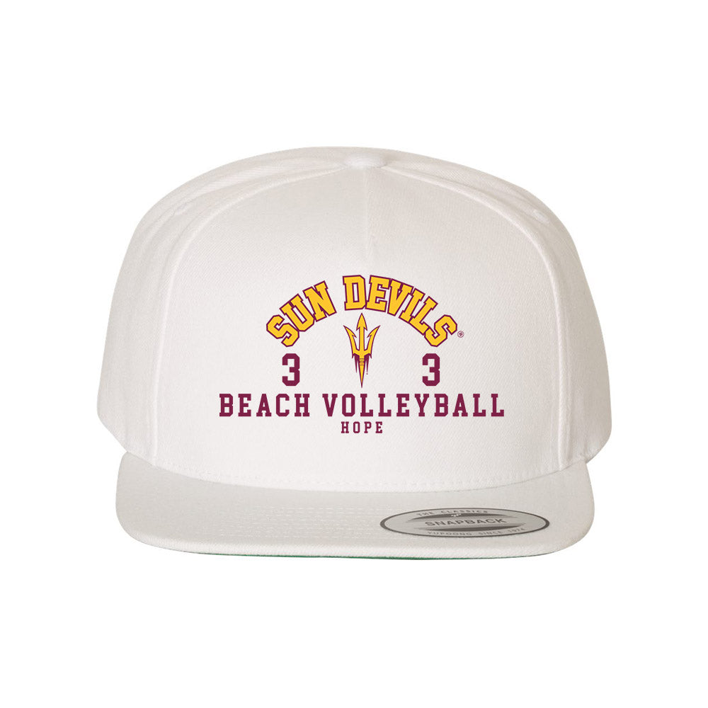 Arizona State - NCAA Beach Volleyball : Reagan Hope - Snapback Hat-0