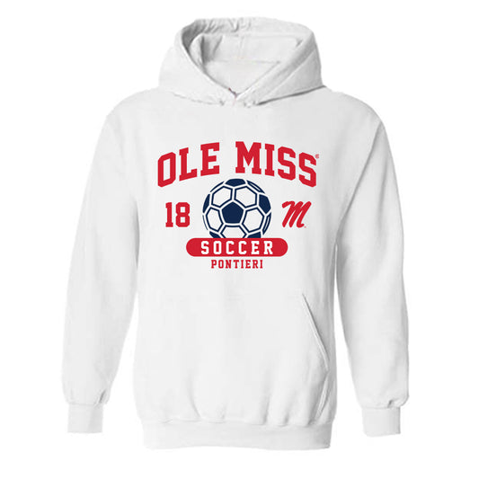 Ole Miss - NCAA Women's Soccer : Isabella Pontieri - Classic Fashion Shersey Hooded Sweatshirt-0