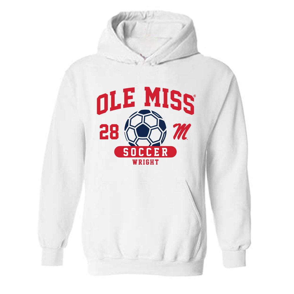 Ole Miss - NCAA Women's Soccer : Isabelle Wright - Classic Fashion Shersey Hooded Sweatshirt-0
