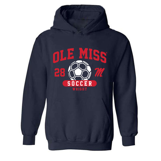 Ole Miss - NCAA Women's Soccer : Isabelle Wright - Classic Fashion Shersey Hooded Sweatshirt-0