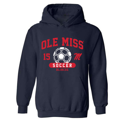 Ole Miss - NCAA Women's Soccer : Tate Blincoe - Classic Fashion Shersey Hooded Sweatshirt-0