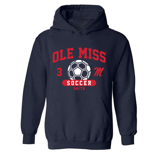 Ole Miss - NCAA Women's Soccer : Kate Smith - Classic Fashion Shersey Hooded Sweatshirt-0