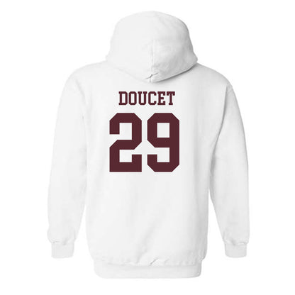 Texas State - NCAA Baseball : Conner Doucet - Classic Shersey Hooded Sweatshirt-1