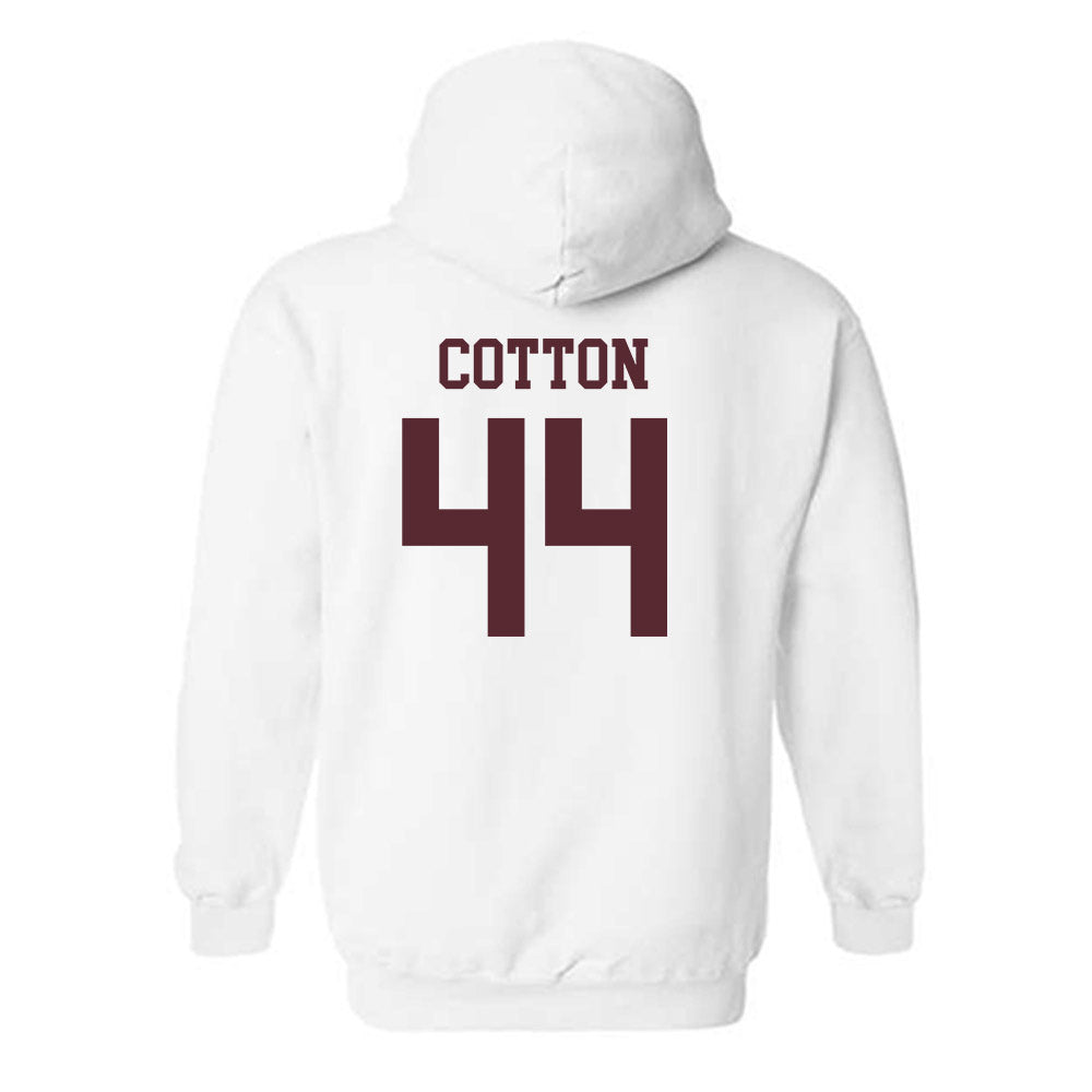 Texas State - NCAA Baseball : Jackson Cotton - Classic Shersey Hooded Sweatshirt-1