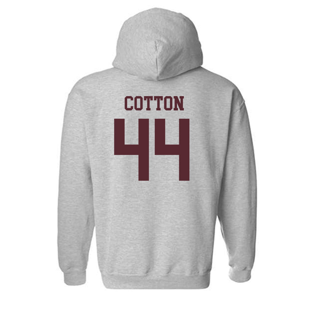 Texas State - NCAA Baseball : Jackson Cotton - Classic Shersey Hooded Sweatshirt-1