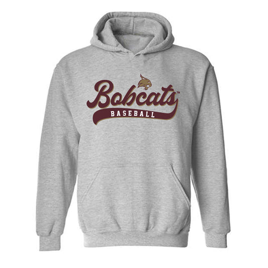 Texas State - NCAA Baseball : Jackson Cotton - Classic Shersey Hooded Sweatshirt-0