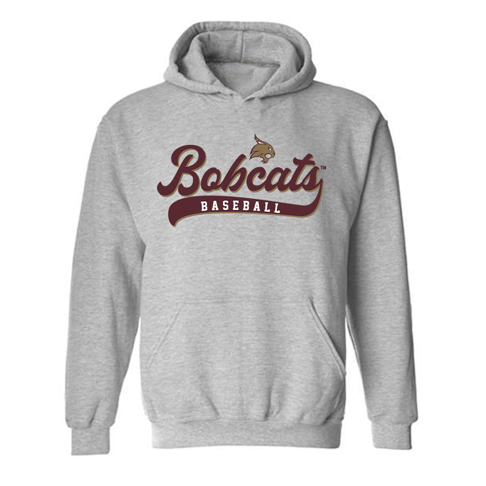 Texas State - NCAA Baseball : Will Canalichio - Classic Shersey Hooded Sweatshirt-0