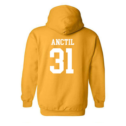 Texas State - NCAA Baseball : Justin Anctil - Classic Shersey Hooded Sweatshirt-1