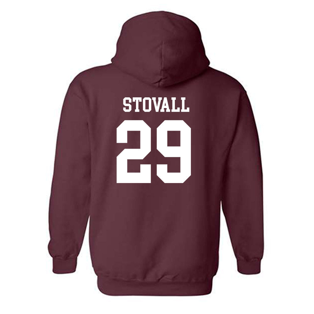 Texas State - NCAA Baseball : Kortland Stovall - Classic Shersey Hooded Sweatshirt-1